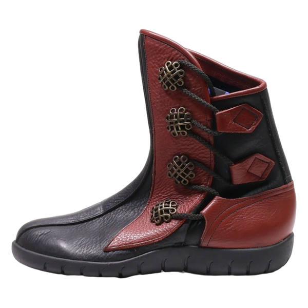SANDLAR Ankle Boots Black Leather Womens UK 8