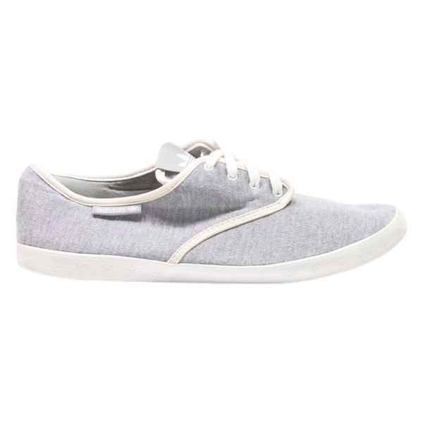 ADIDAS Low Top Trainers Grey Synthetic Womens UK 8