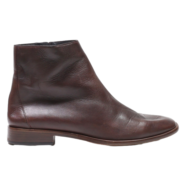 DONNAKARA Ankle Boots Brown Leather Womens UK 8.5