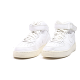 NIKE Air Force 1 High Top Trainers White Leather Mens UK 11