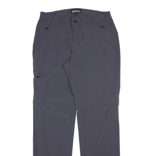 WEISSENSTEIN Detachable Legs Womens Trousers Grey Regular Straight W30 L32