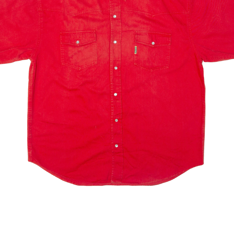 UNDERGROUND Mens Plain Shirt Red XL