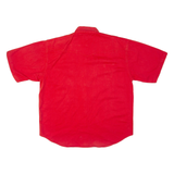 UNDERGROUND Mens Plain Shirt Red XL