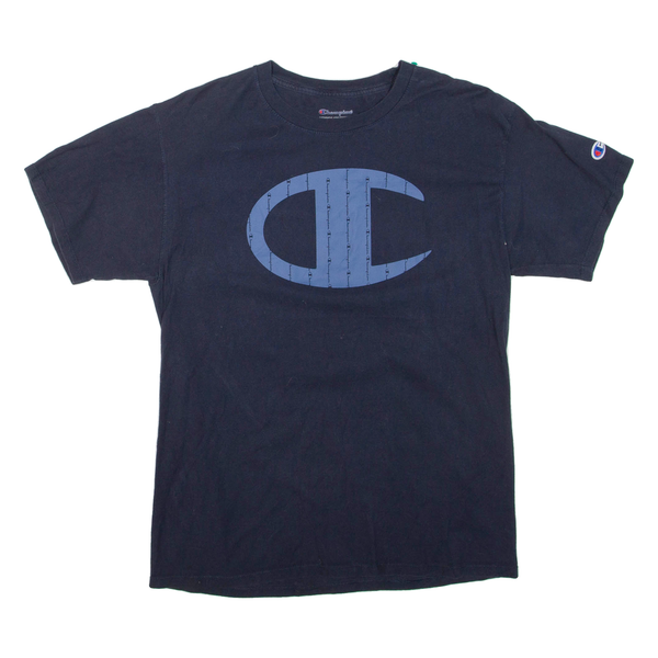 CHAMPION Mens T-Shirt Blue Short Sleeve M