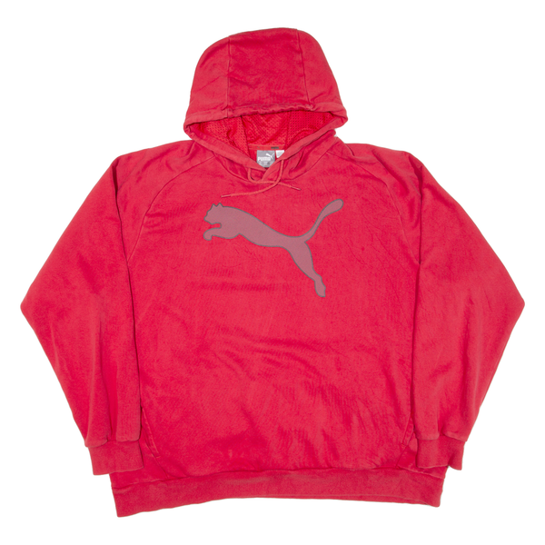 PUMA Mens Red Hoodie Pullover 2XL