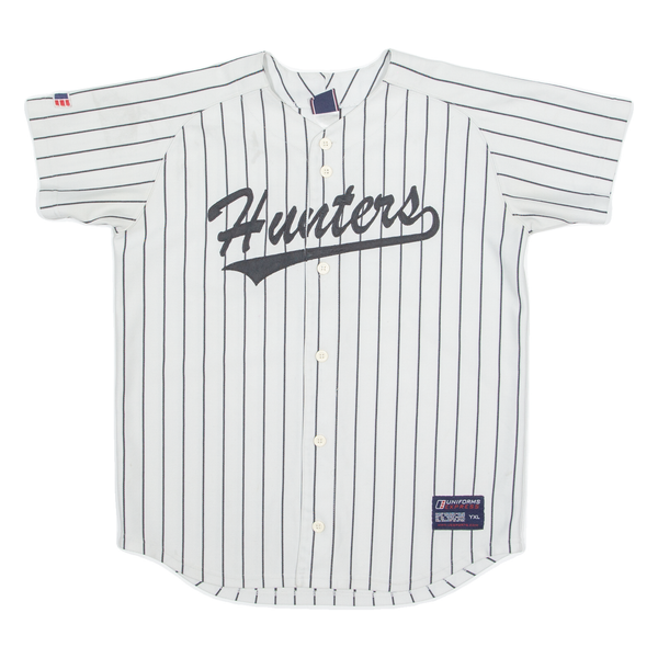 UNIFORM EXPRESS Baseball Hunters Button Up Boys Jersey White USA XL