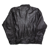 Vintage Mens Jacket Black Leather 90s L