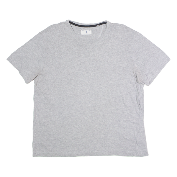 KANGOL Mens T-Shirt Grey Short Sleeve Crew Neck XL