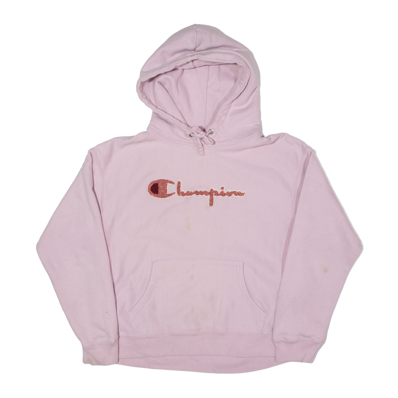 CHAMPION Reverse Weave Hoodie Pink Pullover Womens L