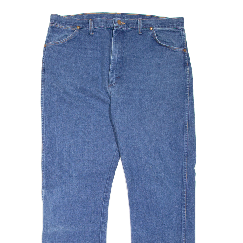 Vintage WRANGLER Mens Jeans Blue Regular Straight 90s Denim W40 L32