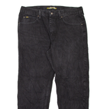 LEE Mens Jeans Black Regular Straight Denim W38 L30