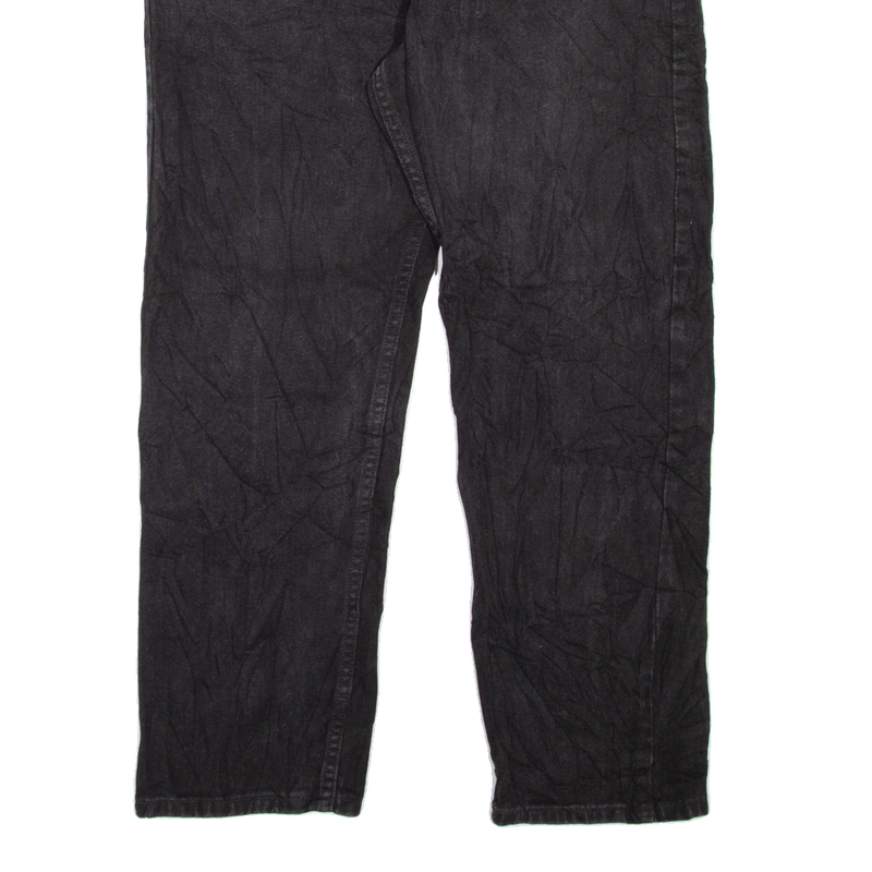 LEE Mens Jeans Black Regular Straight Denim W38 L30