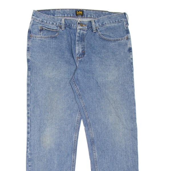 LEE Mens Jeans Blue Regular Straight Denim Stone Wash W34 L30