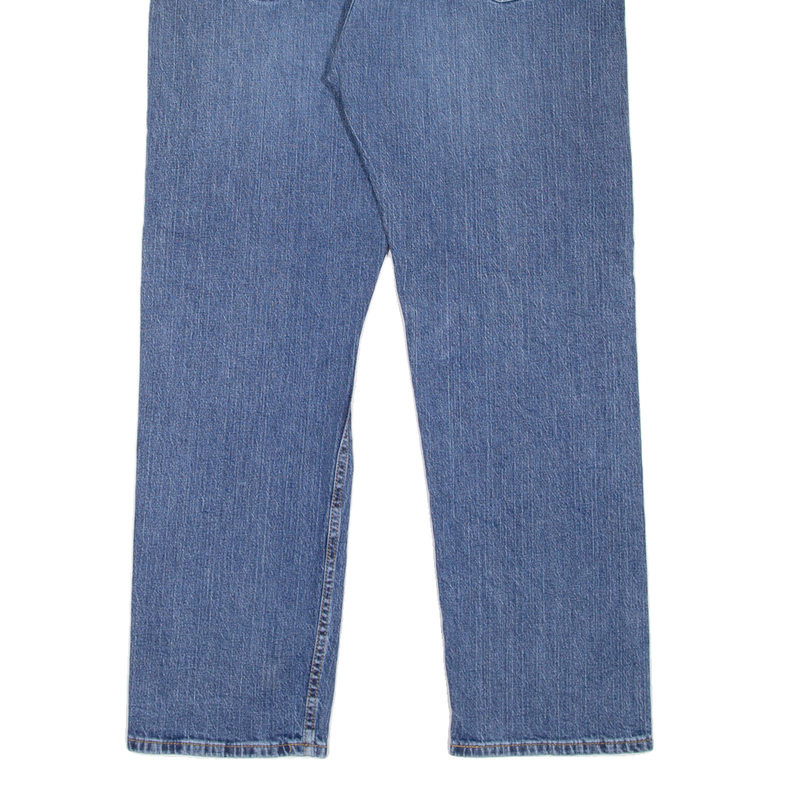 LEVI'S 505 Jeans Mens Blue Regular Straight Denim Stone Wash W36 L30