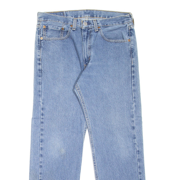 LEVI'S 505 Jeans Mens Blue Regular Straight Denim W32 L29