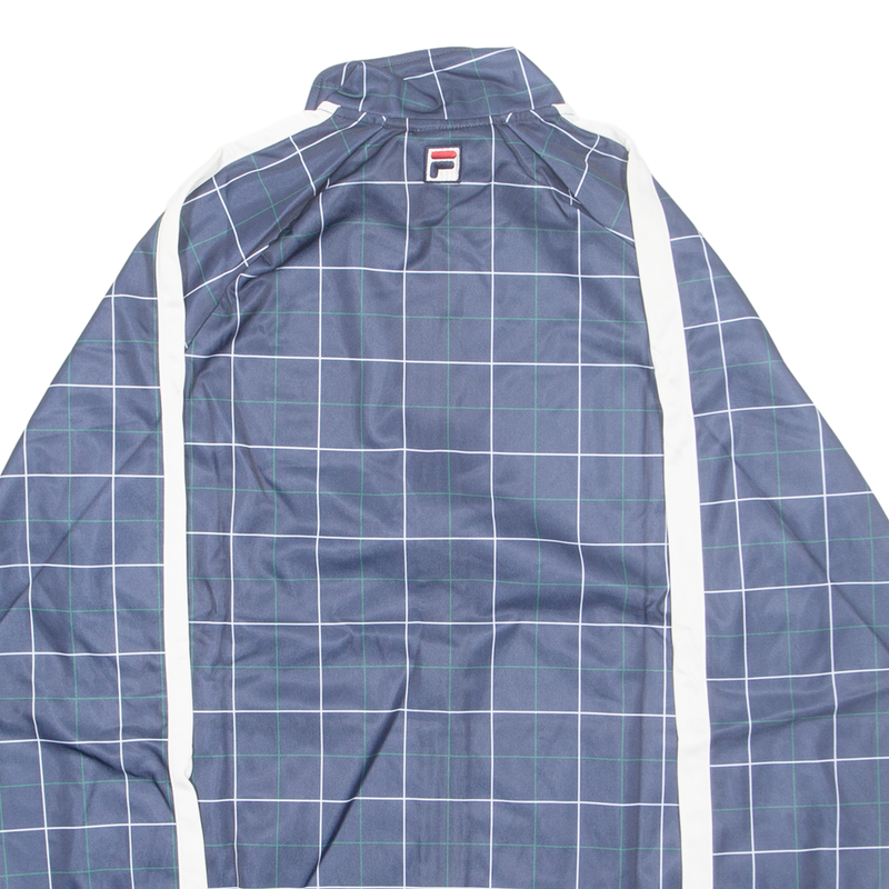 FILA Oshan Mens Track Jacket Blue Check S