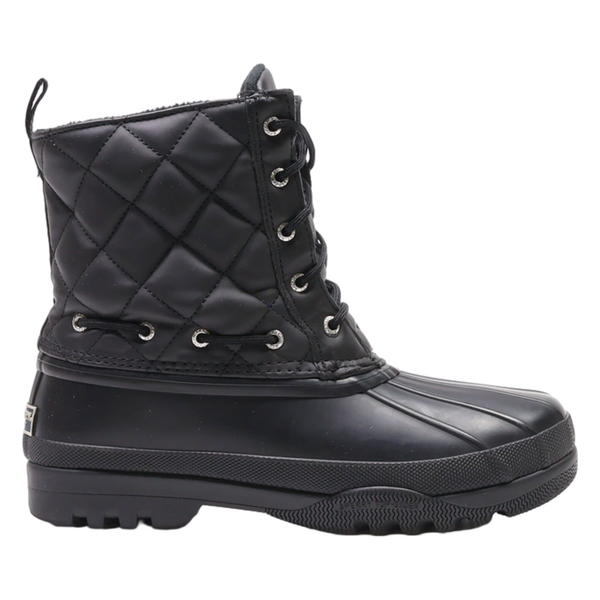 SPERRY Lace-Up Boots Black Synthetic Womens UK 5.5