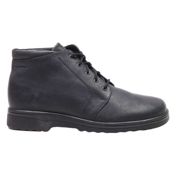 GANTER Lace-Up Boots Black Leather Mens UK 9