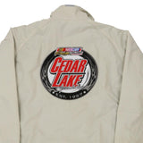 Cedar Lake Speedway Unbranded Nascar Jacket - Large Cream Nylon Blend